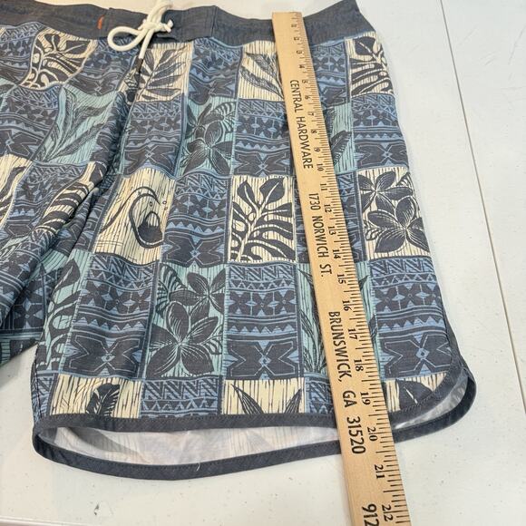 Quiksilver Waterman Stretch Hybrid Board Shorts Mens Sz 40 Blue Tropical Surf - Picture 8 of 10